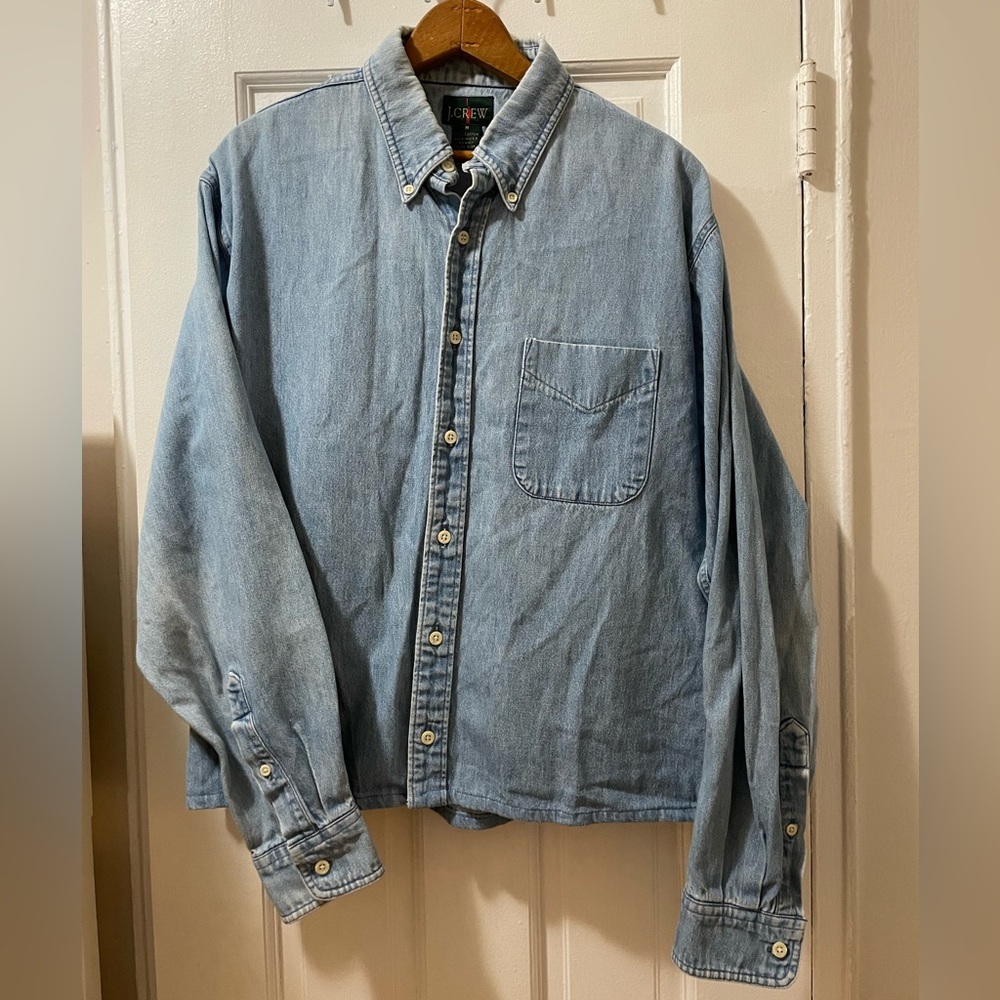 Vintage Jcrew denim Oxford cropped